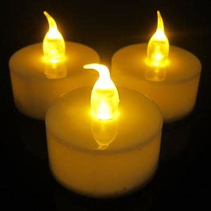 Battery Operated Waterproof LED Tea Lights - Glowarehouse.com