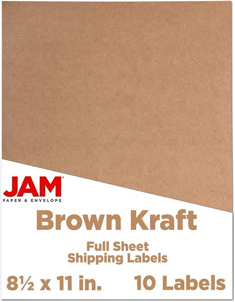 Amazon Juvale 48 Pack Kraft Paper Sticker Full Sheet Printable