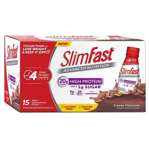 Slim-fast SlimFast Advanced Nutrition Creamy Chocolate Protein Shake - 15 Count Reviews 2020