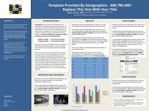 Research Poster Template With Abstract Sidebar Pdfsimpli