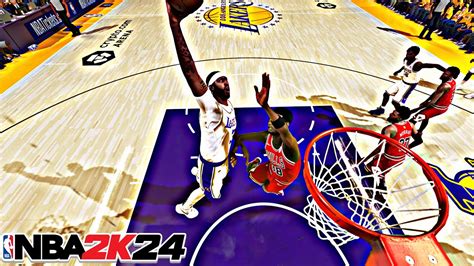 NBA 2K24 ANTHONY DAVIS CONTACT ALLEY OOP DUNK NO WAY YOU STOPPING THAT