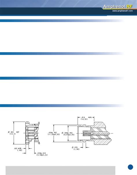 031 71059 1010 Datasheet 5 16 Pages AMPHENOL BNC Connectors