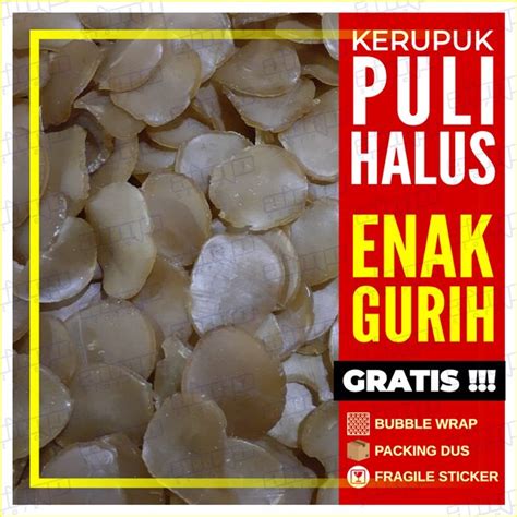 Jual Kerupuk Puli Tepung Halus Krupuk Mentah Rasa Bawang Enak Renyah