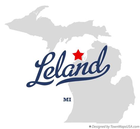 Map of Leland, MI, Michigan