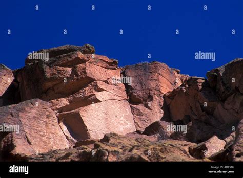 Anasazi Petroglyphs 1200 Bandolier National Hi Res Stock Photography