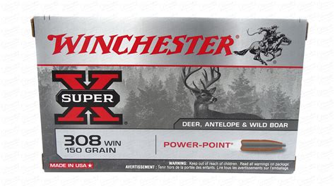 Winchester 308Win Super X Power Point 150gr Decoster Hunting