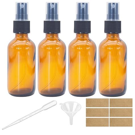 Amazon Zkupanx Pack Oz Small Amber Glass Spray Bottles Oz