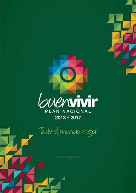 Resumen Plan Nacional Buen Vivir Espa Ol Pdf