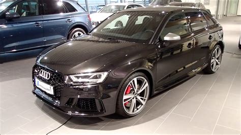 Stunning Panther Black Audi Rs3 400ps Sb With Black Optic And Red