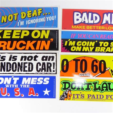 Vintage Bumper Stickers Etsy