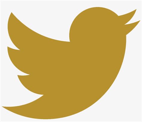 Golden Twitter Logo Png Free Transparent Png Download Pngkey