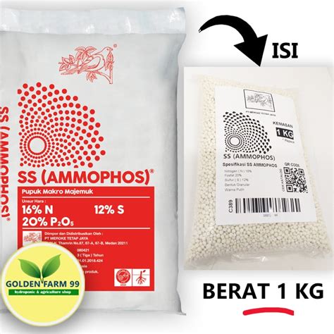 Pupuk Makro Majemuk Ss Ammophos Kemasan Kg Store Golden Farm