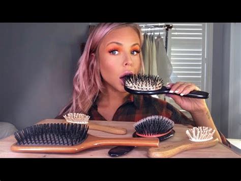 ASMR EDIBLE HAIR BRUSH EATING EXTREME CRUNCHY EATING SOUNDS MUKBANG