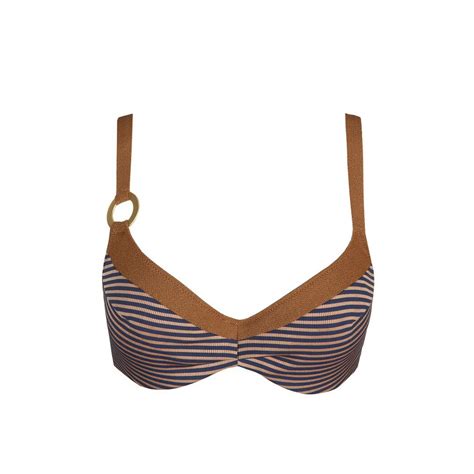 Marie Jo Swim Saturna Ocean Bronze Full Cup Bikini Top Lingerie Ka