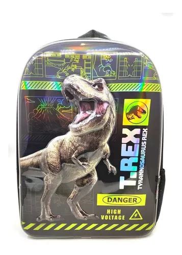 Mochila Escolar Jurassic World T Rex 17 Pulgadas Dino