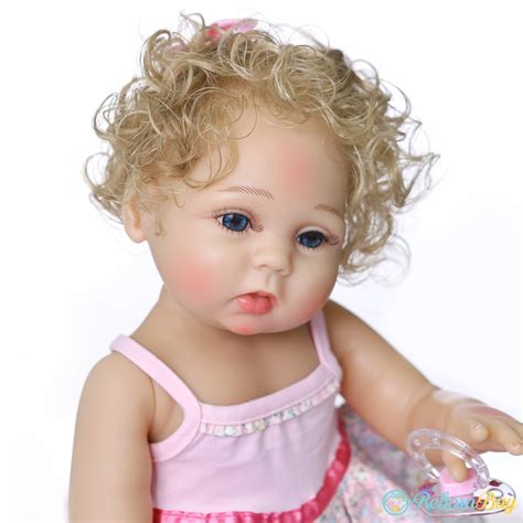 18.5 Inches Full Body Soft Silicone Baby Doll, Baby Doll With Blonde ...