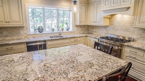 Bianco Antico Granite White Cabinets