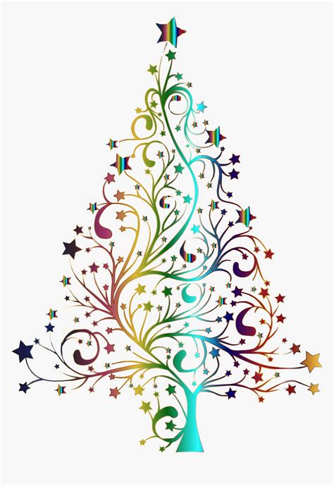 Christmas Clipart Clipart Transparent Background - Christmas Tree Clipart Black And White Free ...