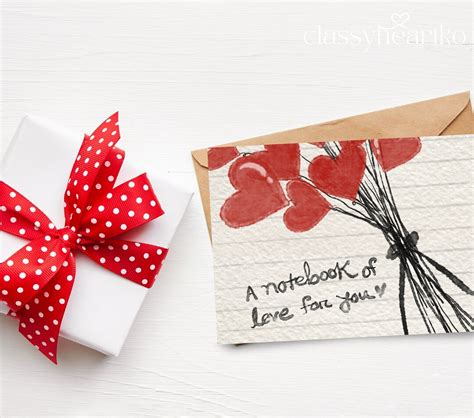 Romantic Love Card, Romantic Card, A Notebook of Love for You-hand ...