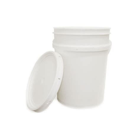 White Pail Bucket With Lid 20l