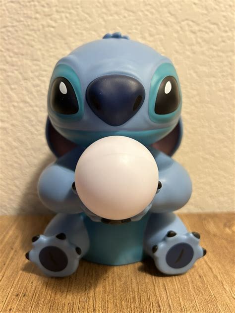 Disney Lilo Stitch Sitting With Light Bulb Table Lamp EBay