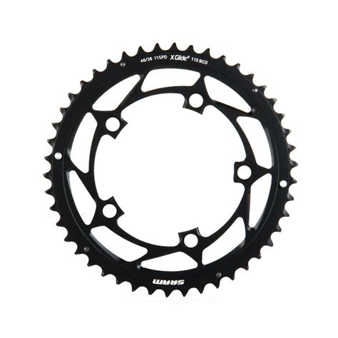 SRAM Red X Glide 110 BCD dantratis 2x11 pavarų 46T Velonova