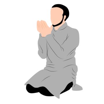 Prayer Movement Illustration Muslim Man Pray Movement Prayer Muslim