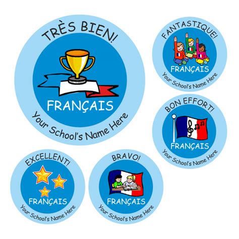 Primary French Stickers | School Stickers for Teachers