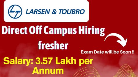 Lnt Graduate Commercial Trainee Hiring Job In Larsen And Toubro