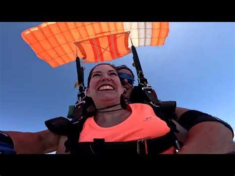 Laura Andrea Charola Ramos First Skydive Tandem Jump From Feet