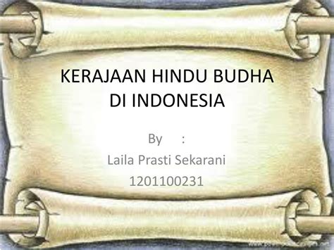 Ppt Kerajaan Hindu Budha Di Indonesia Powerpoint Presentation Free