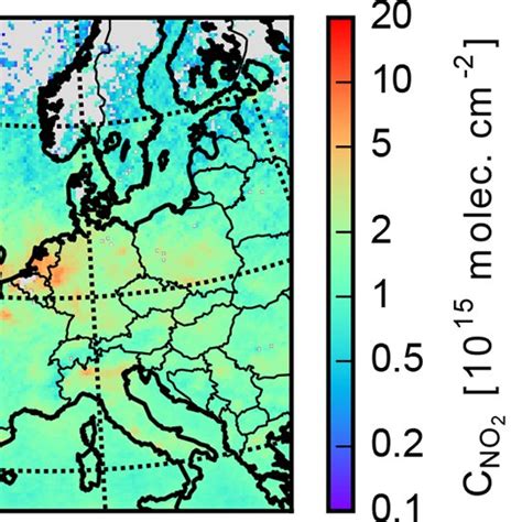 Monthly Averaged Tropospheric No 2 Vertical Column Densities From A