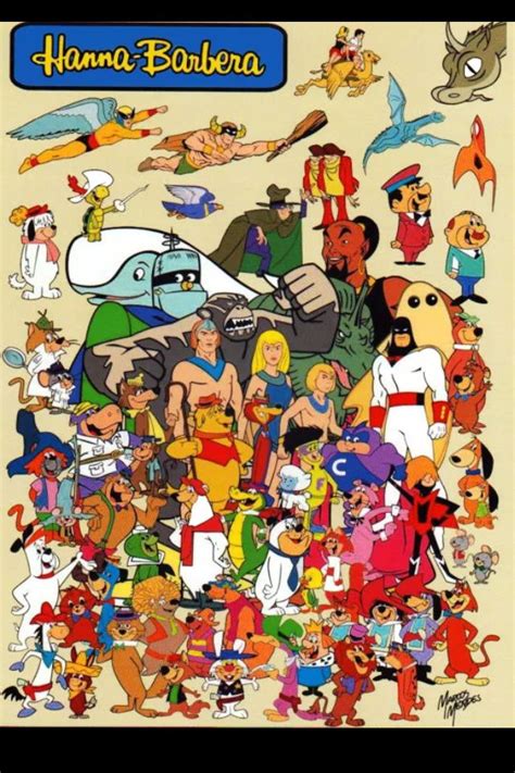 Hanna Barbera Cartoon Characters Old School Cartoons 70s Cartoons ...