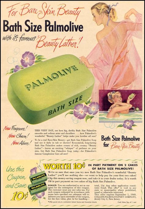 Palmolive Soap Womans Day 06011949 P 31 Weird Vintage Beauty Skin Vintage Ads