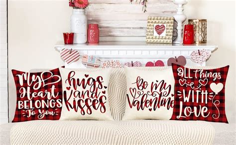 Buy Artmag Valentines Day Pillow Covers X Set Of For Home Love