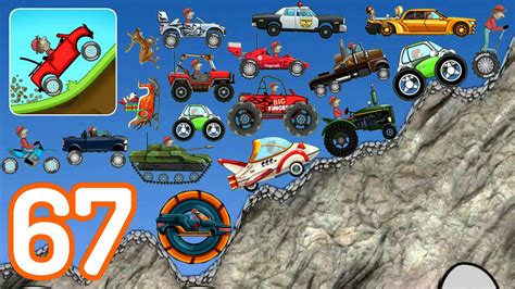 Hill Climb Racing Gameplay Todos Los Autos En Monta A Youtube