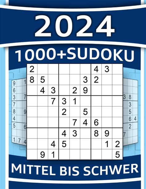 Sudoku R Tsel F R Erwachsene Mittel Bis Schwer Sudoku Block Mit