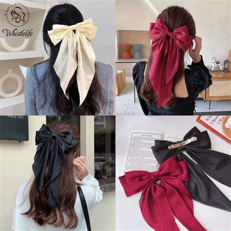 Jual Cod Murah Jepit Rambut Dasi Kupu Kupu Klip Wanita Korea Ribbon