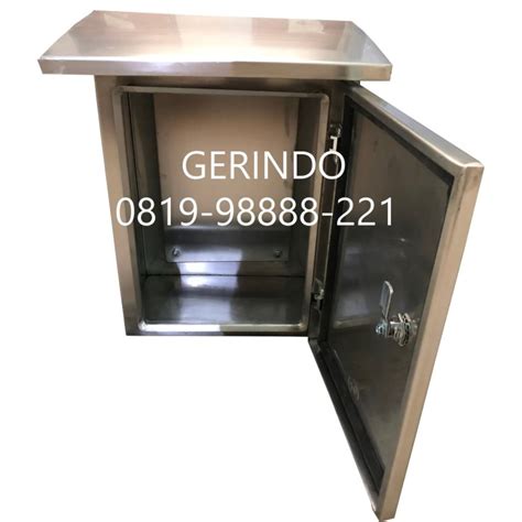 Jual Box Panel Listrik Stainless 60x40x20cm Outdoor 1 2mm Finishing