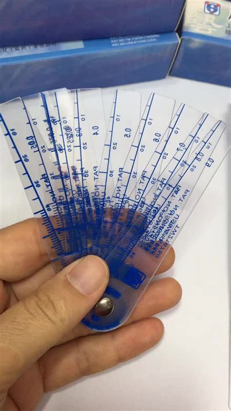 Thickness Gauge Plastic Feeler Gauge Mold Testing And Measurement ...