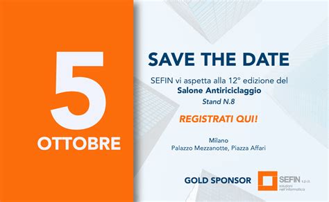 Sefin Sponsor Del Salone Antiriciclaggio Sefin S P A Ebi