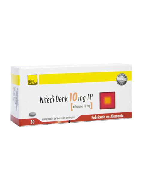 NIFEDI DENK LP 10MG 30 COMPRIMIDO Distribuidor De DENK PHARMA