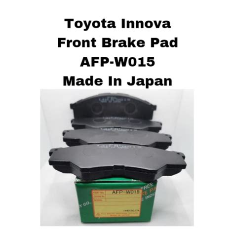 Toyota Innova Tgn Front Brake Pad Fbl Afp W Made In