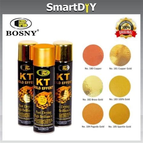 Bosny Kt Gold Effect Spray Paint