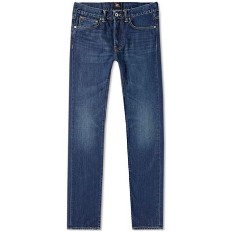 Edwin Ed Slim Tapered Jean Mid Coal Kingston Blue End Jean