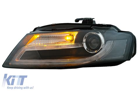 Headlights Suitable For Audi A4 B8 8K 2008 2011 LED Daytime Running