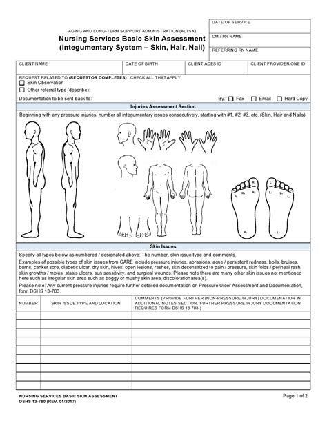 Head To Toe Printable Nursing Assessment Form Template Printable Form Templates And Letter