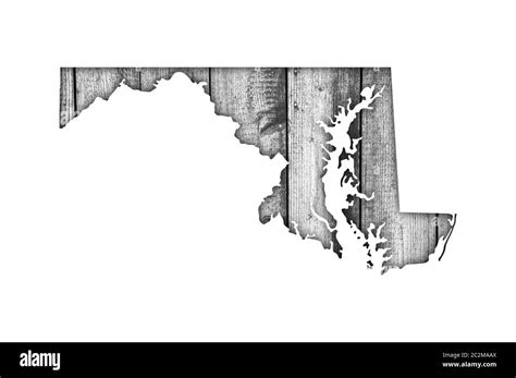 Maryland Map Black And White Stock Photos Images Alamy