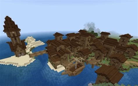 Fishing Village I made : r/Minecraftbuilds