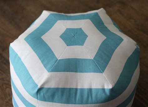 how to make a hexagon DIY floor pouf